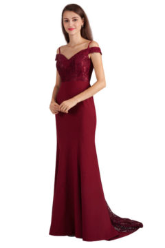 Miss Anne 217440 long gown with train  WAS $250 NOW $199