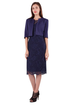 Miss Anne 4127 Lace cocktail length Dress and Jacket WAS $150 NOW $90