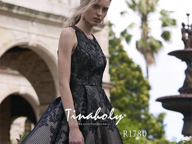 Tinaholy Couture R1780 black cocktail gown $299