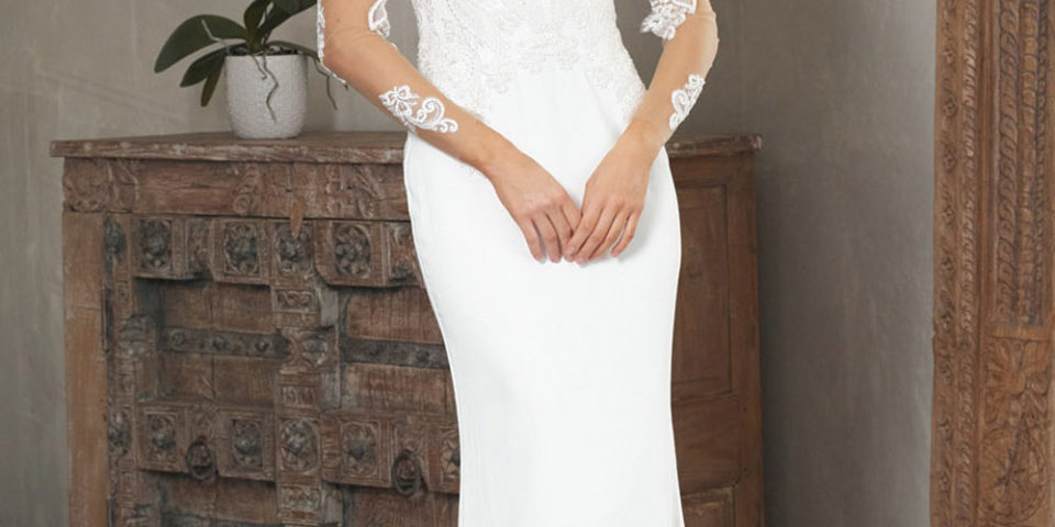 Tania Olsen TC244 Marissa Bridal gown / Wedding Dress- long sleeved $860 LOW STOCK!
