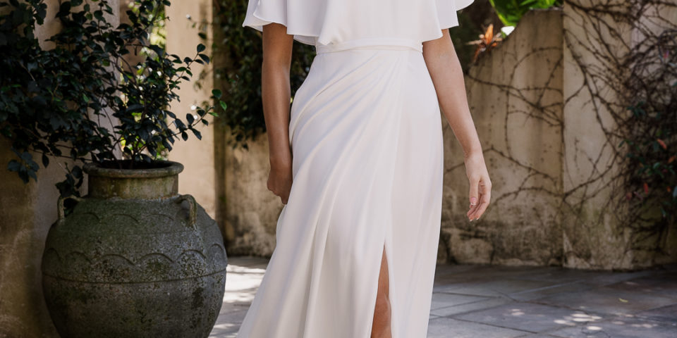 Tania Olsen TC403 long bridal gown / weding dress with short sleeve $1290